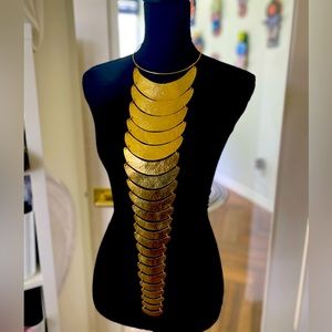 Handmade Brass Statement Necklace